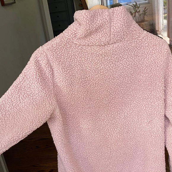 Lukka Lux Pink Turtleneck Teddy Jacket w/ pocket - Picture 2 of 5